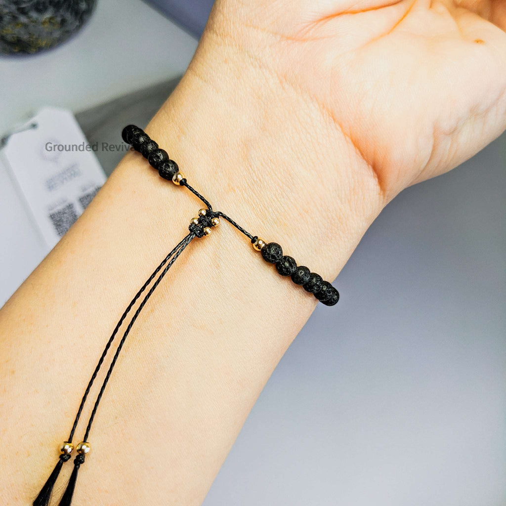Lava Tassel Tasbih Bracelet | Women's Tasbeeh Beads, 33 Beads