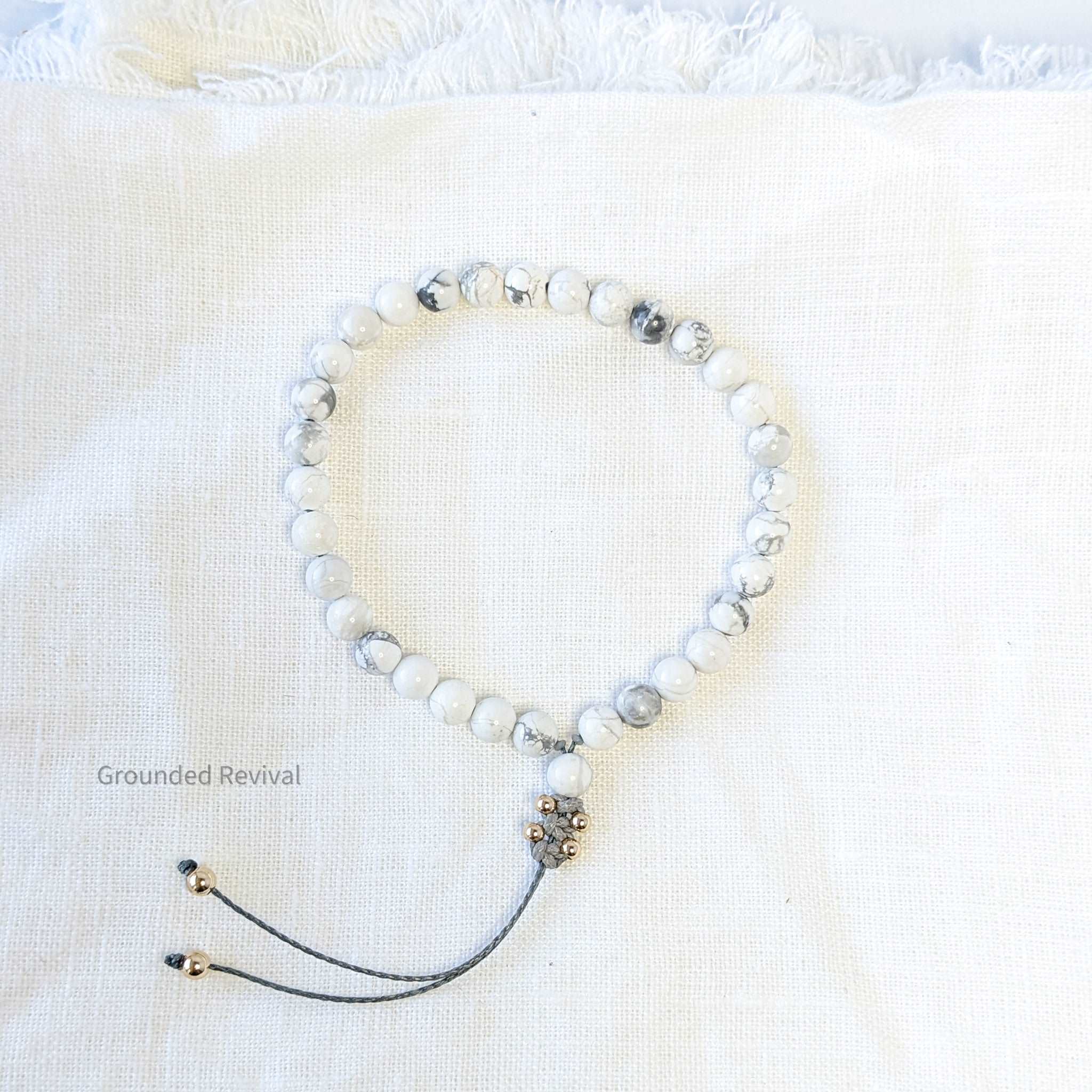 Howlite Tasbih Bracelet | Women's Dhikr Beads | 33 Beads