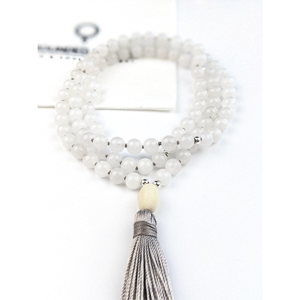White Jade Tassel Tasbih, islamic_prayer_beads - Grounded Revival