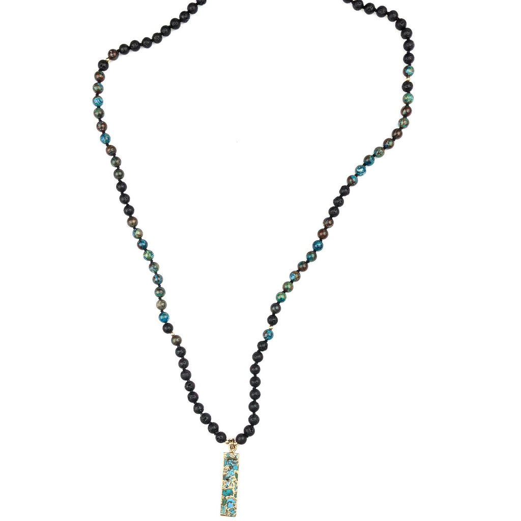 Turquoise Lava Tasbih, islamic_prayer_beads - Grounded Revival