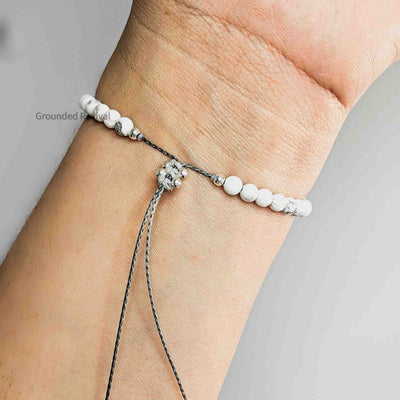 Howlite Tassel Tasbih Bracelet | Women's Misbaha - 33 Beads, 4mm