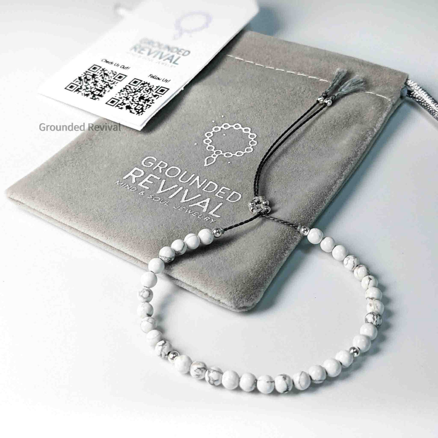 Howlite Tassel Tasbih Bracelet | Women's Misbaha - 33 Beads, 4mm