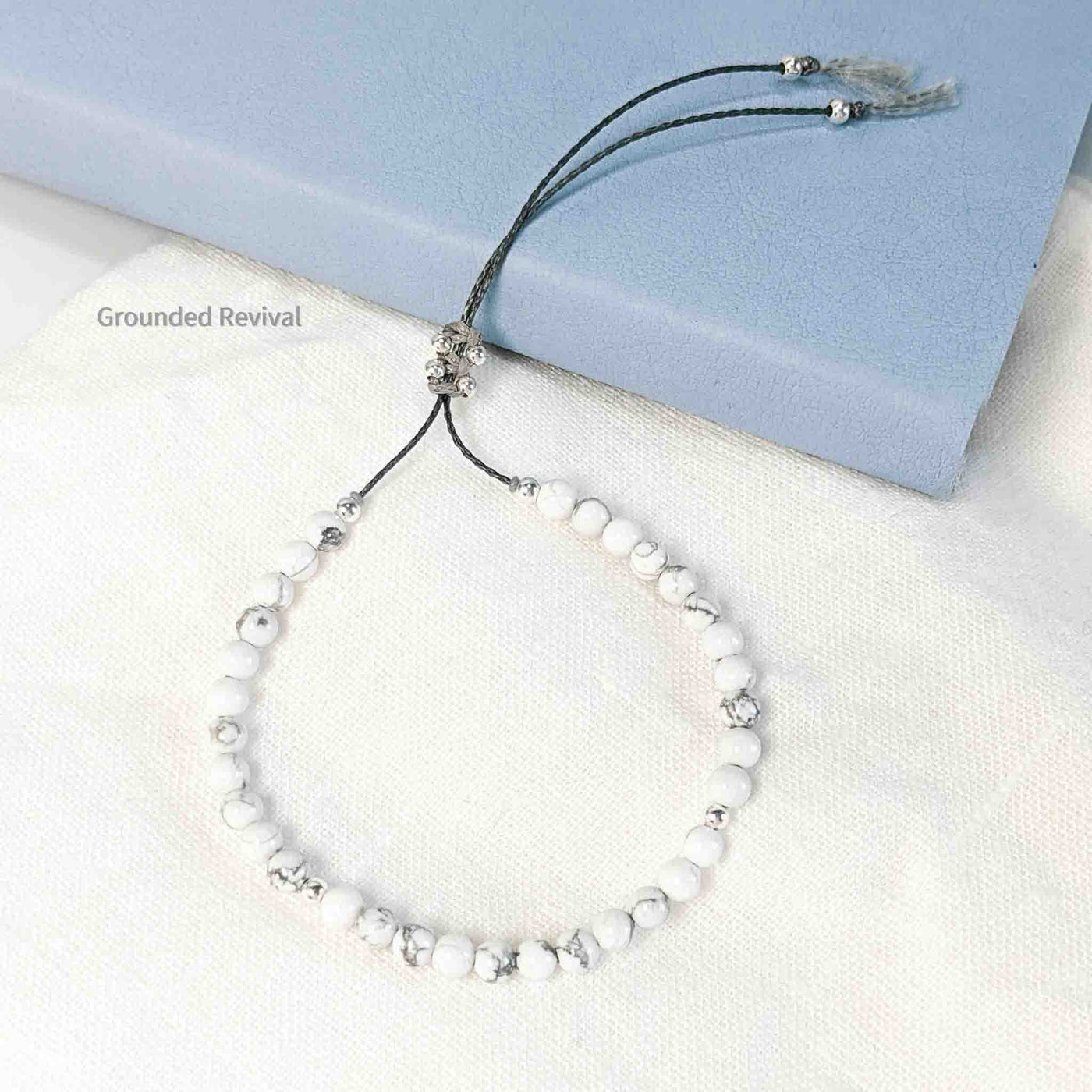 Howlite Tassel Tasbih Bracelet | Women's Misbaha - 33 Beads, 4mm