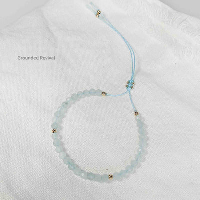 Sapphire Tassel Tasbih Bracelet | Women's Misbaha - 33 Beads, 4mm