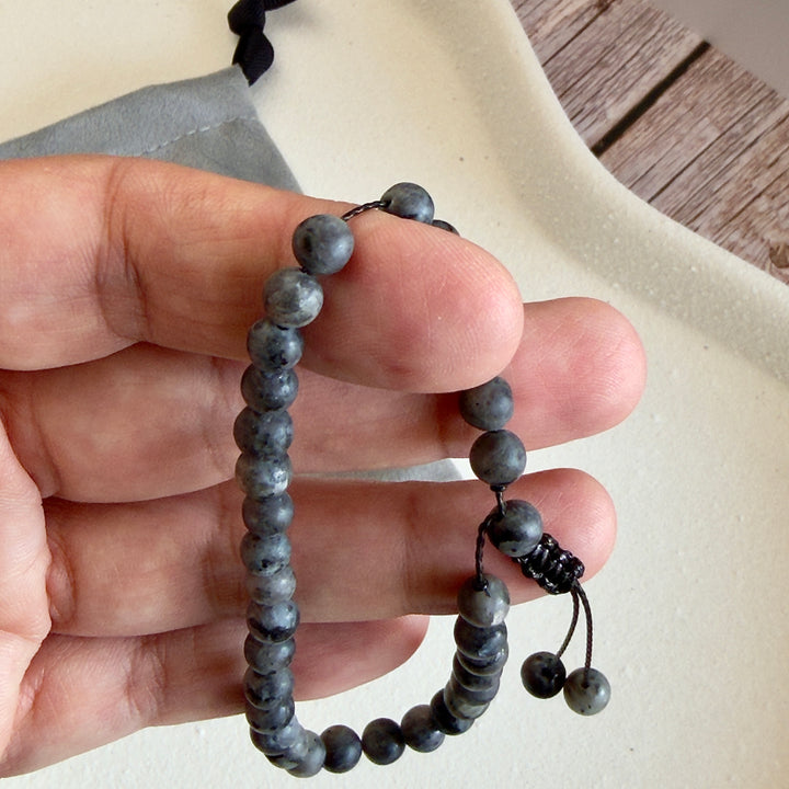 Matte Labradorite Tasbih Bracelet – Rukn Men's Collection