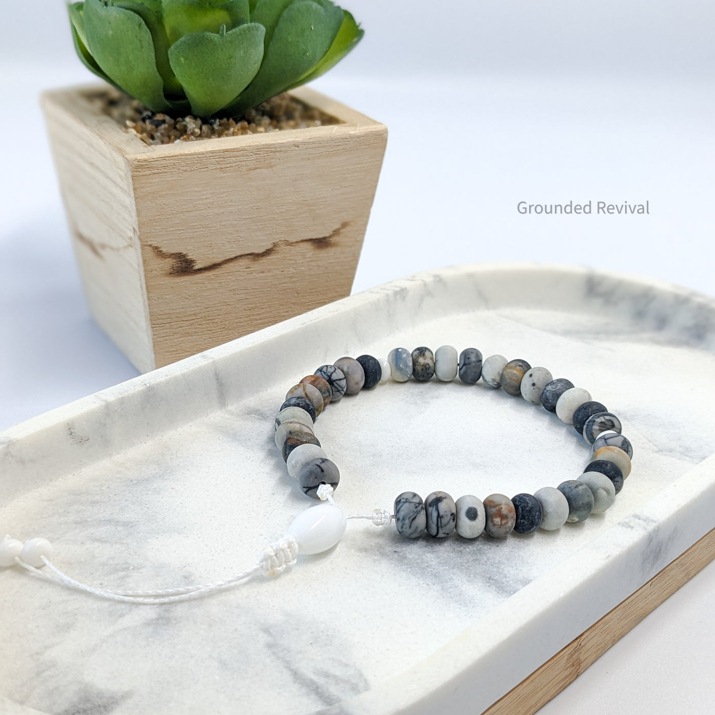 American Picasso Tasbih Bracelet | Men's Prayer Beads - 33 Disc Beads, 8mm