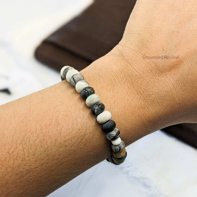 American Picasso Tasbih Bracelet | Men's Prayer Beads - 33 Disc Beads, 8mm