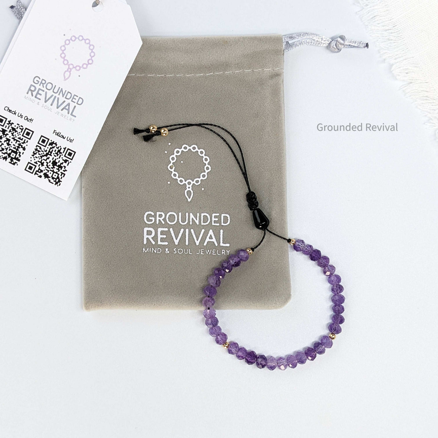 Amethyst Tasbih Bracelet | Women's Prayer Beads - 33 Disc Beads, 6mm