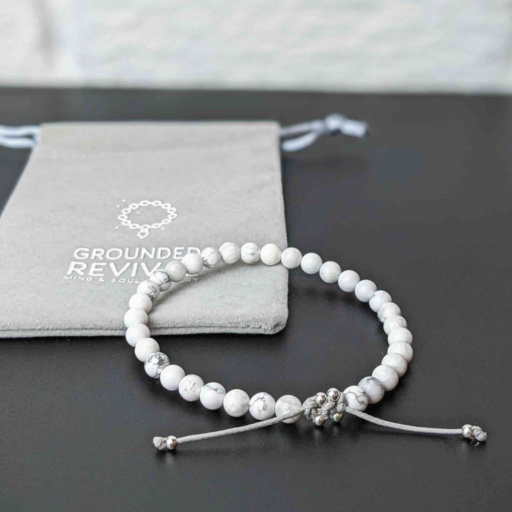 Howlite Tasbih Bracelet, islamic_prayer_beads - Grounded Revival
