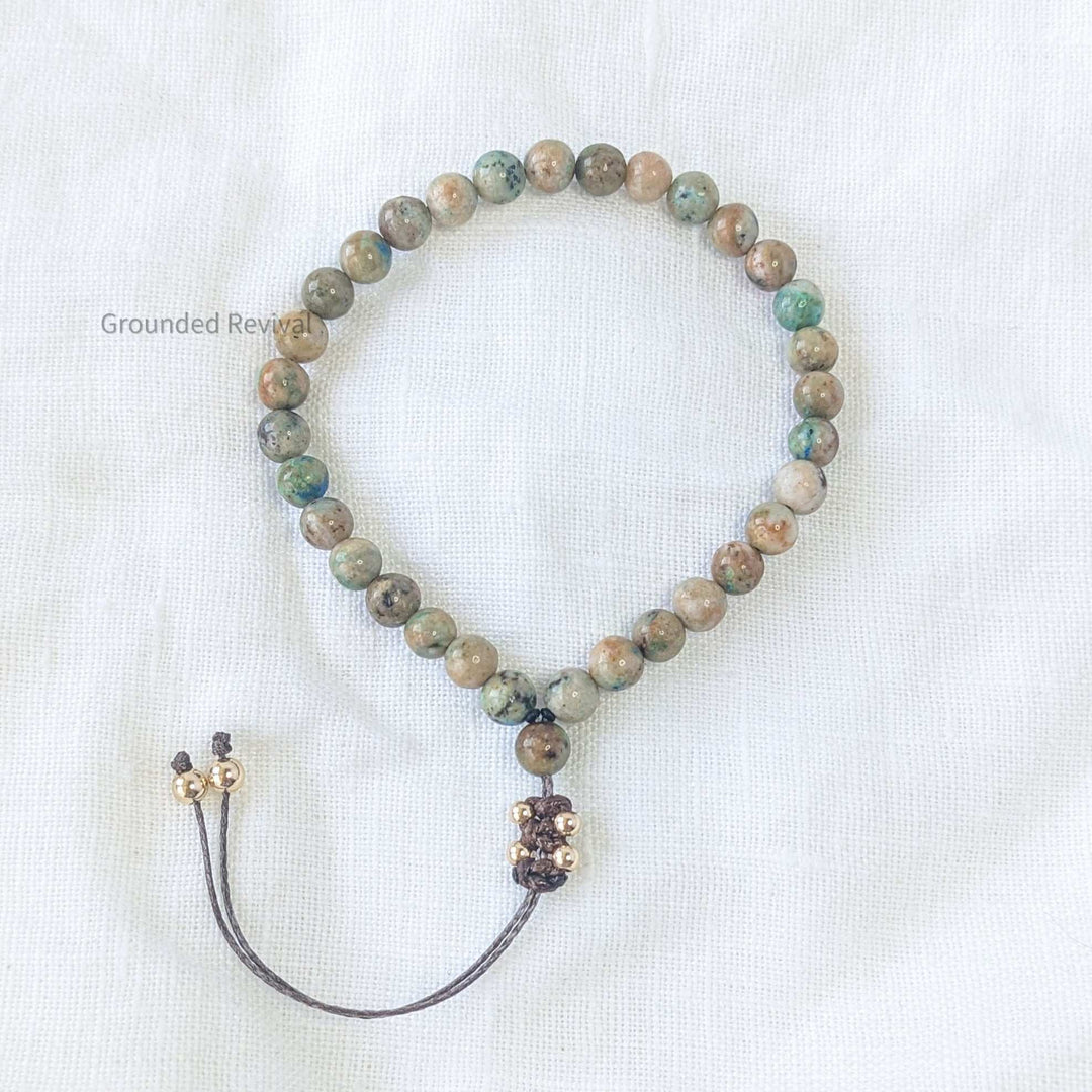 Chrysocolla Tasbih Bracelet | Women's Dhikr Beads | 33 beads