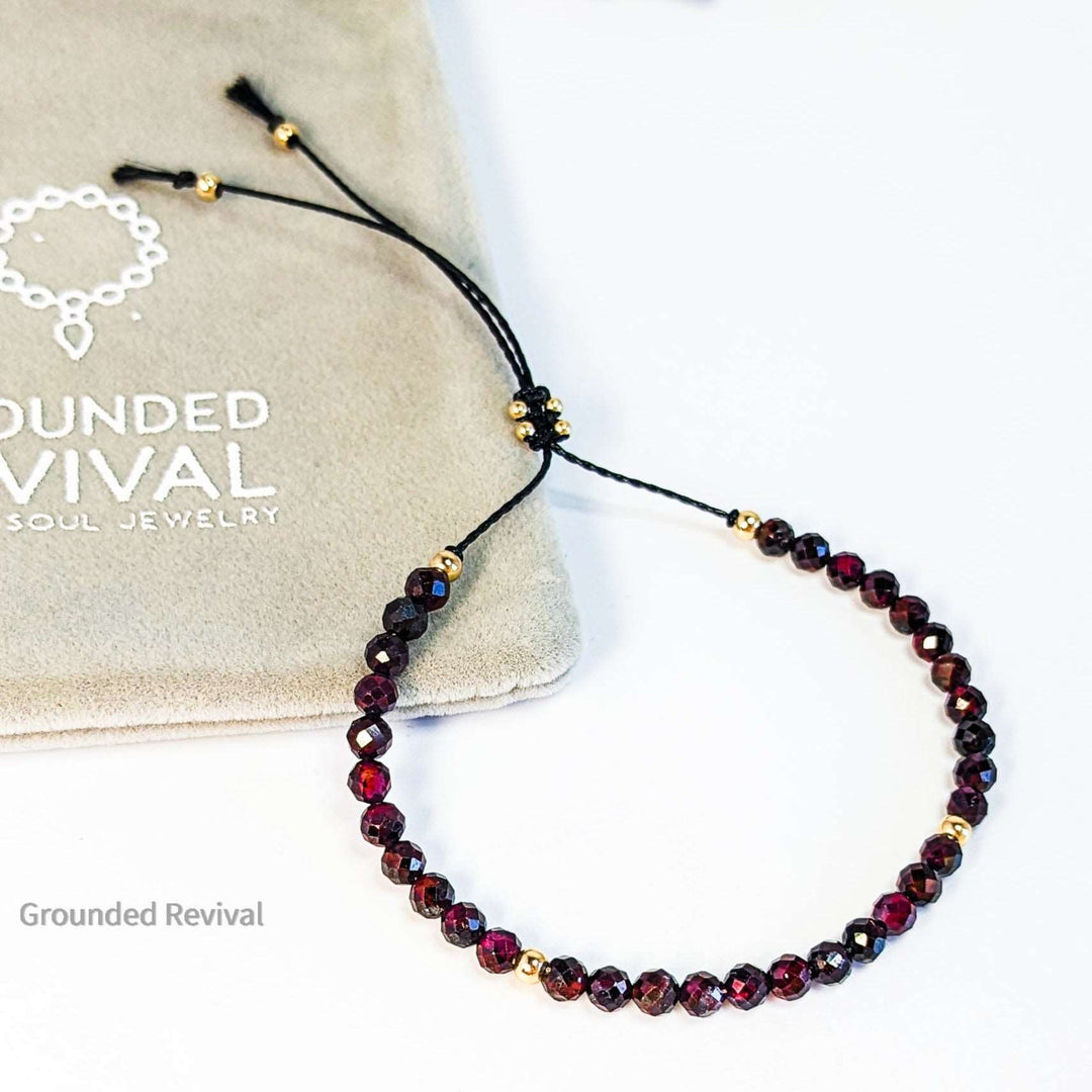 アクセサリー tasiabu391 Garnet Tassel Tasbih Bracelet | Women's Tasbeeh Beads | 33 Beads