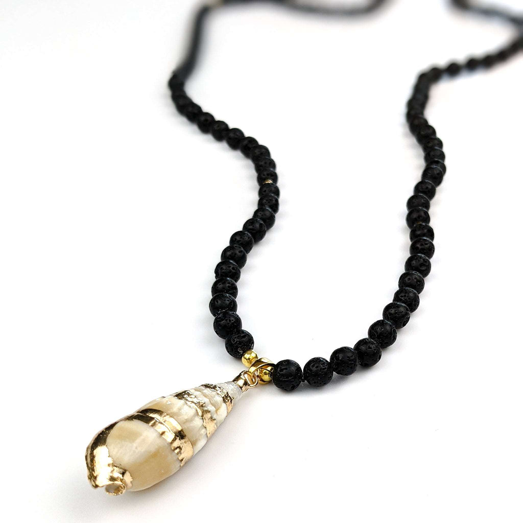 Lava Sea Shell Tasbih, islamic_prayer_beads - Grounded Revival