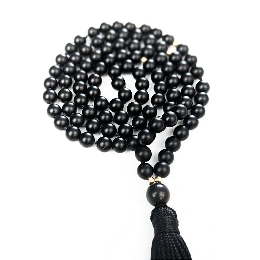 Black Onyx Tassel Tasbih, islamic_prayer_beads - Grounded Revival