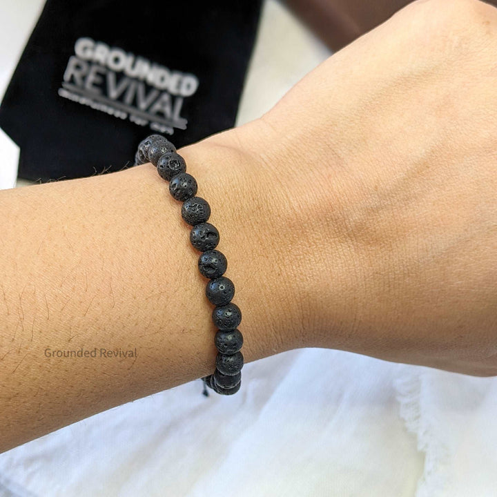 Lava Stone Tasbih Bracelet – Rukn Men's Collection