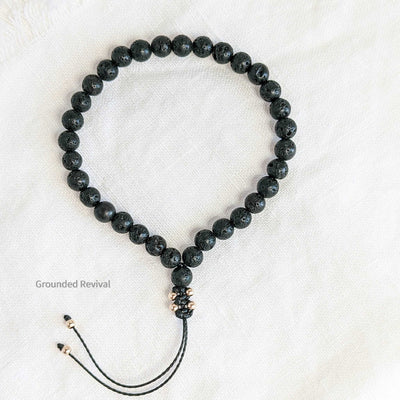 Lava Stone Tasbih Bracelet | Women's Dhikr Beads, 33 Beads