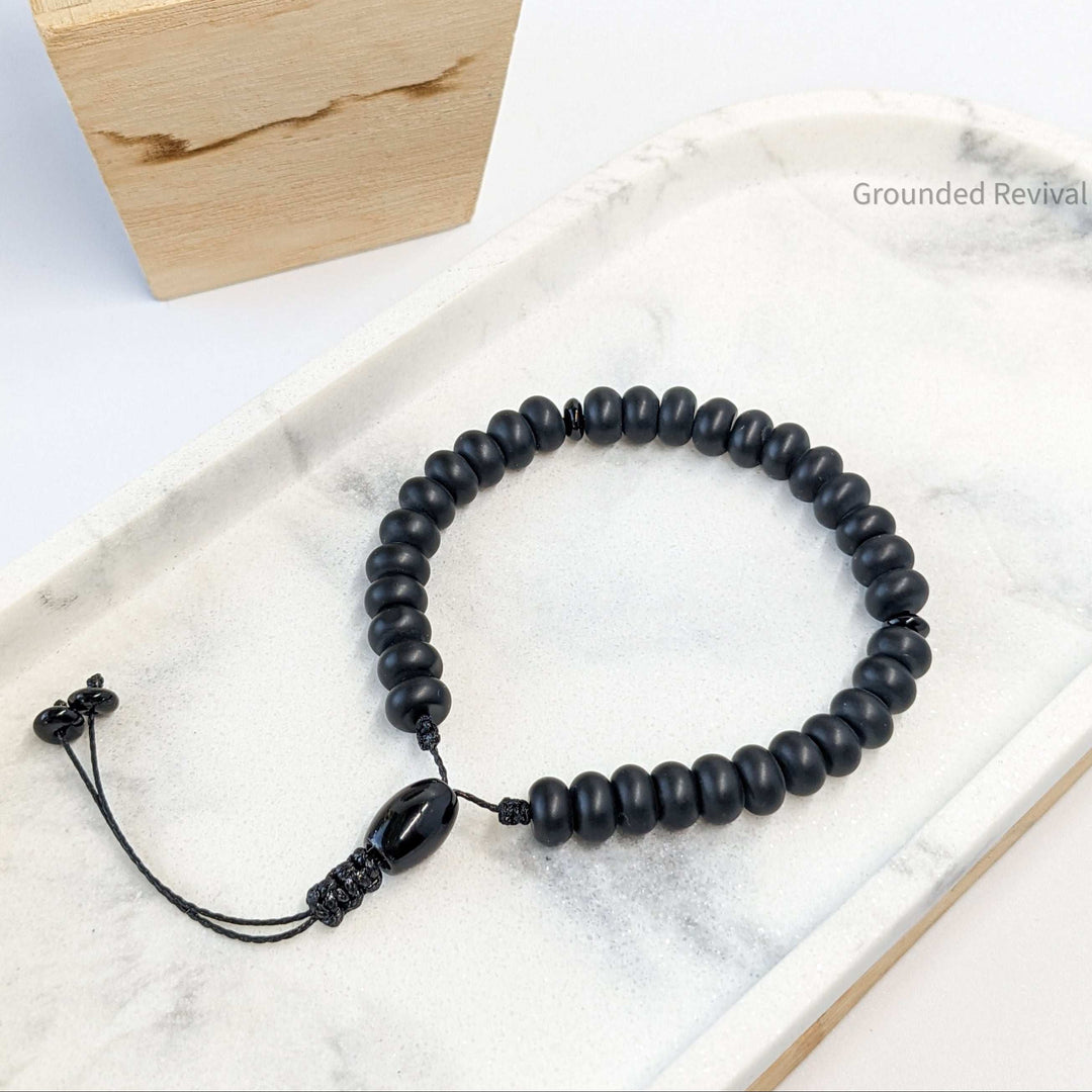 Matte Aqeeq Tasbih Bracelet – Qamar Men's Collection