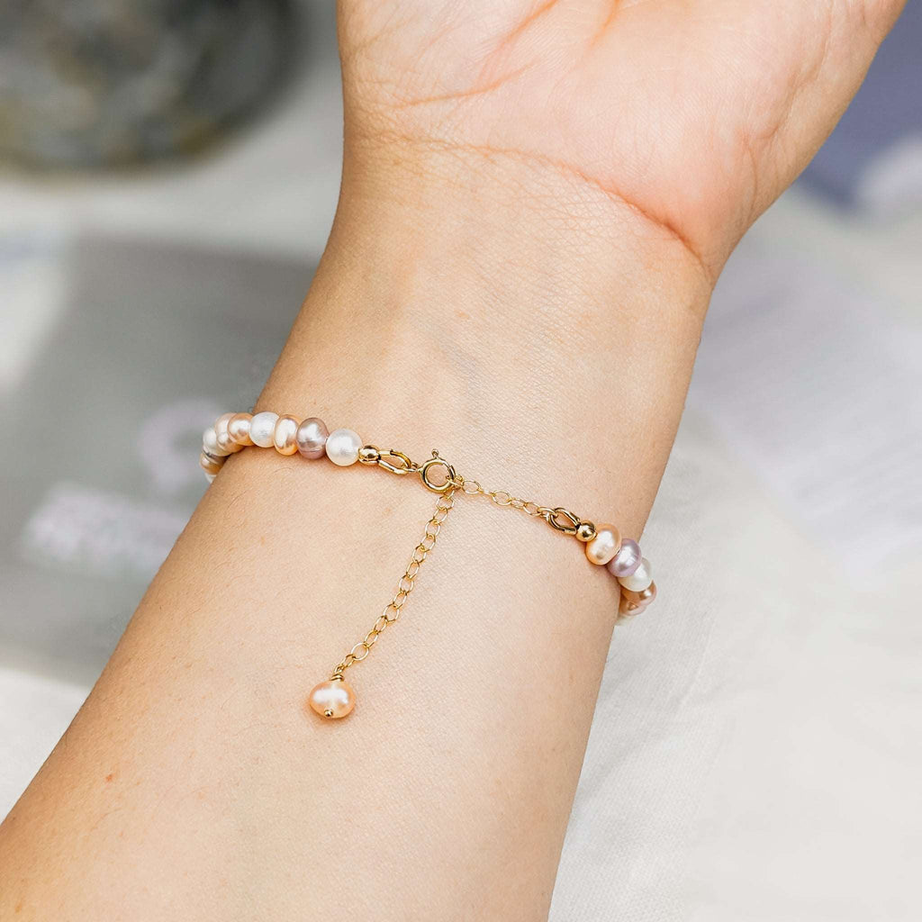 Mixed Pearl Tasbih Chain Bracelet, islamic_prayer_beads - Grounded Revival
