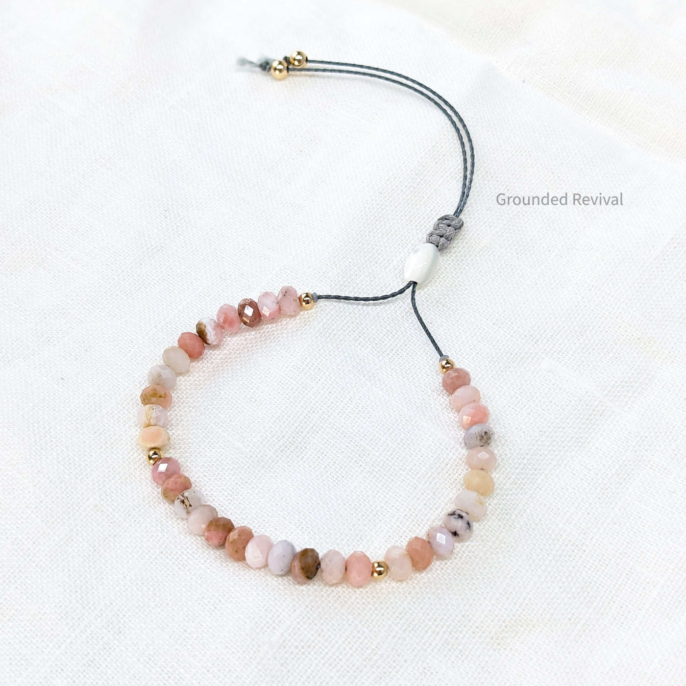 Pink Opal Tasbih Bracelet, Women's Prayer Beads - 33 Disc Beads, 6mm