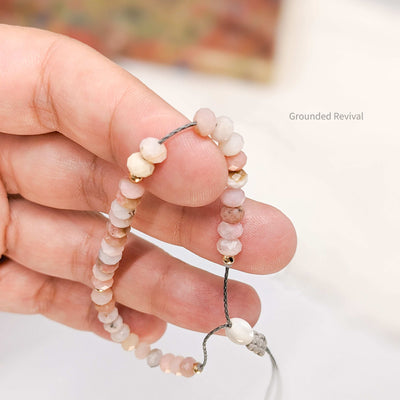 Pink Opal Tasbih Bracelet | Women's Prayer Beads - 33 Disc Beads, 6mm