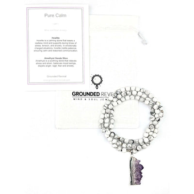 Amethyst Howlite Tasbih, islamic_prayer_beads - Grounded Revival