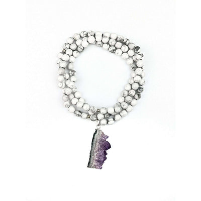 Amethyst Howlite Tasbih, islamic_prayer_beads - Grounded Revival