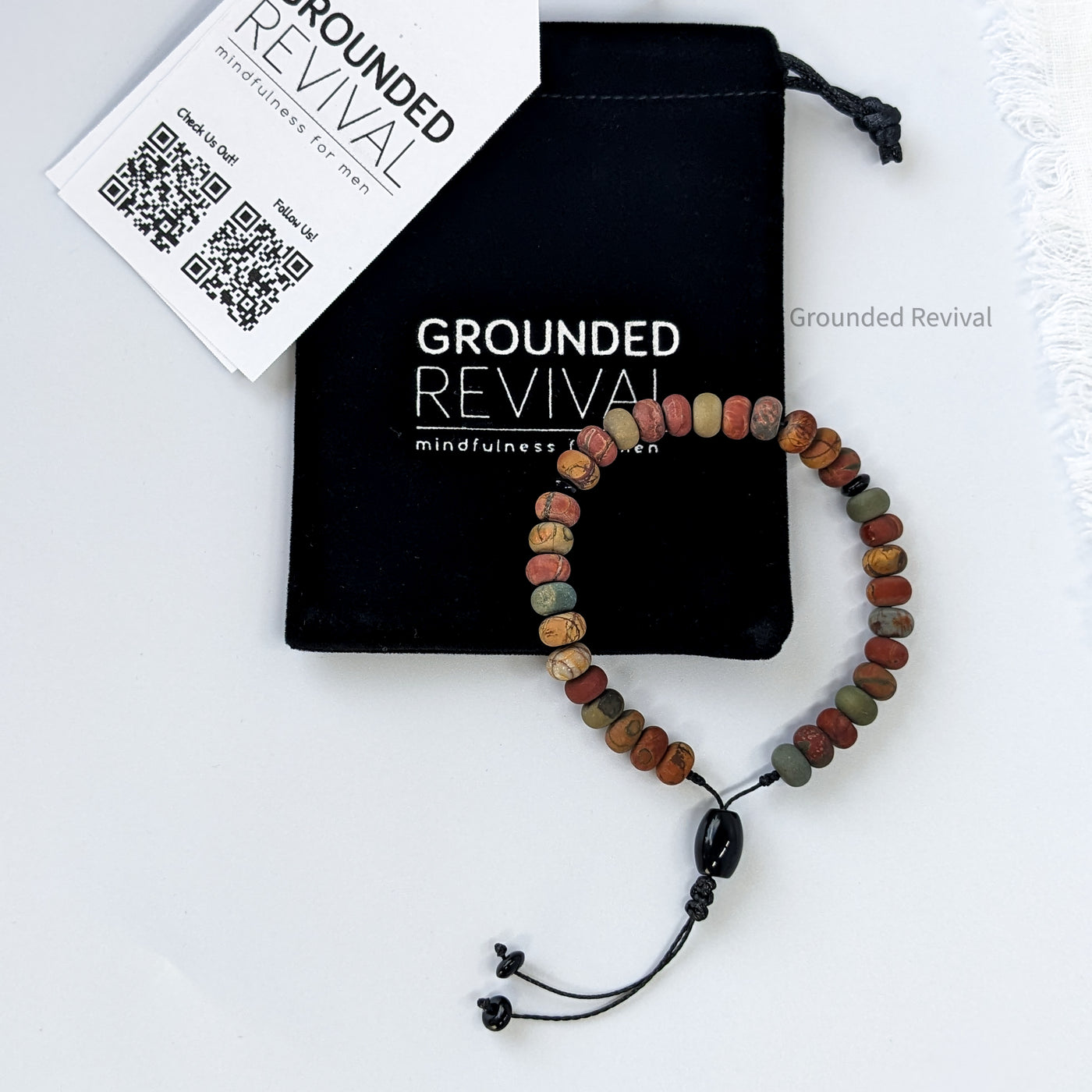 Matte Red Picasso Tasbih Bracelet | Men's Prayer Beads - 33 Disc Beads, 8mm