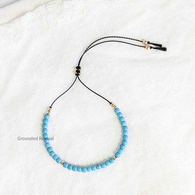 Turquoise Tassel Tasbih Bracelet | Women's Tasbeeh Beads, 33 Beads
