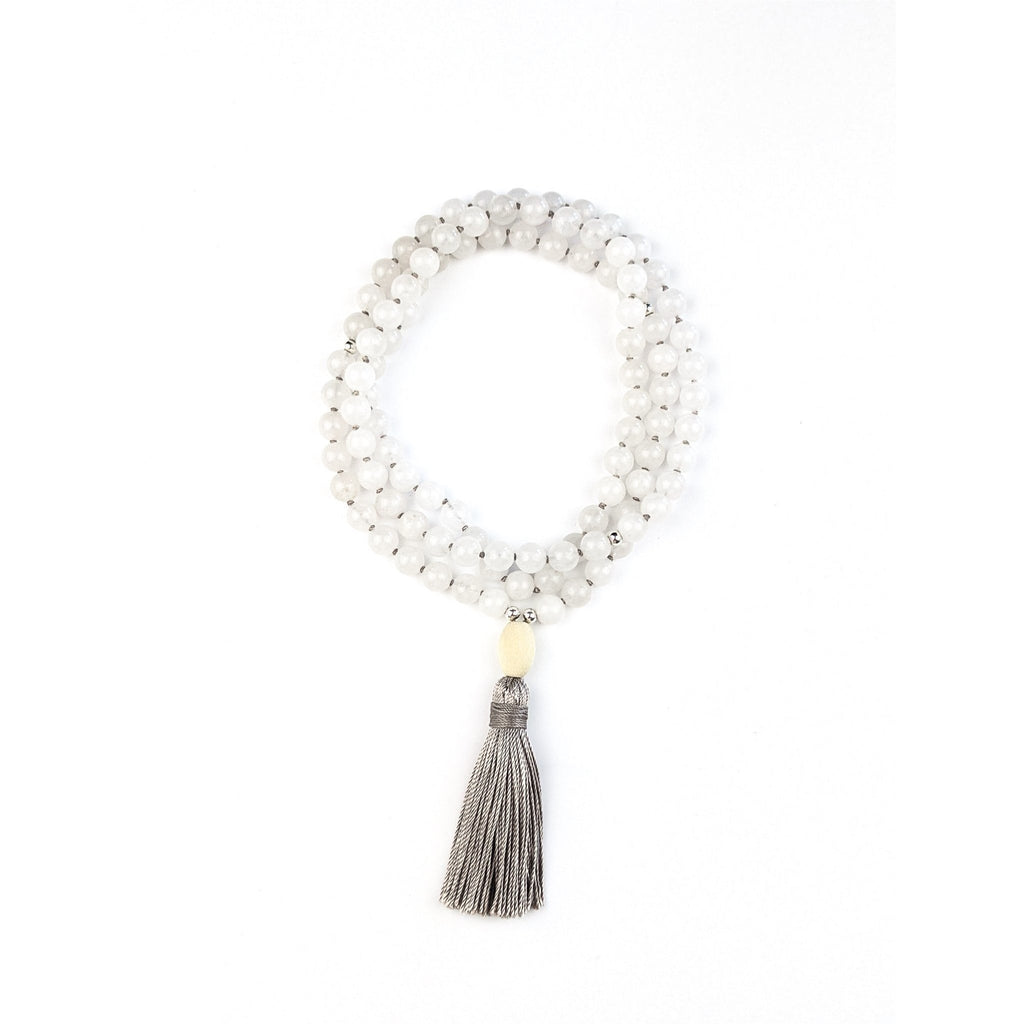 White Jade Tassel Tasbih, islamic_prayer_beads - Grounded Revival