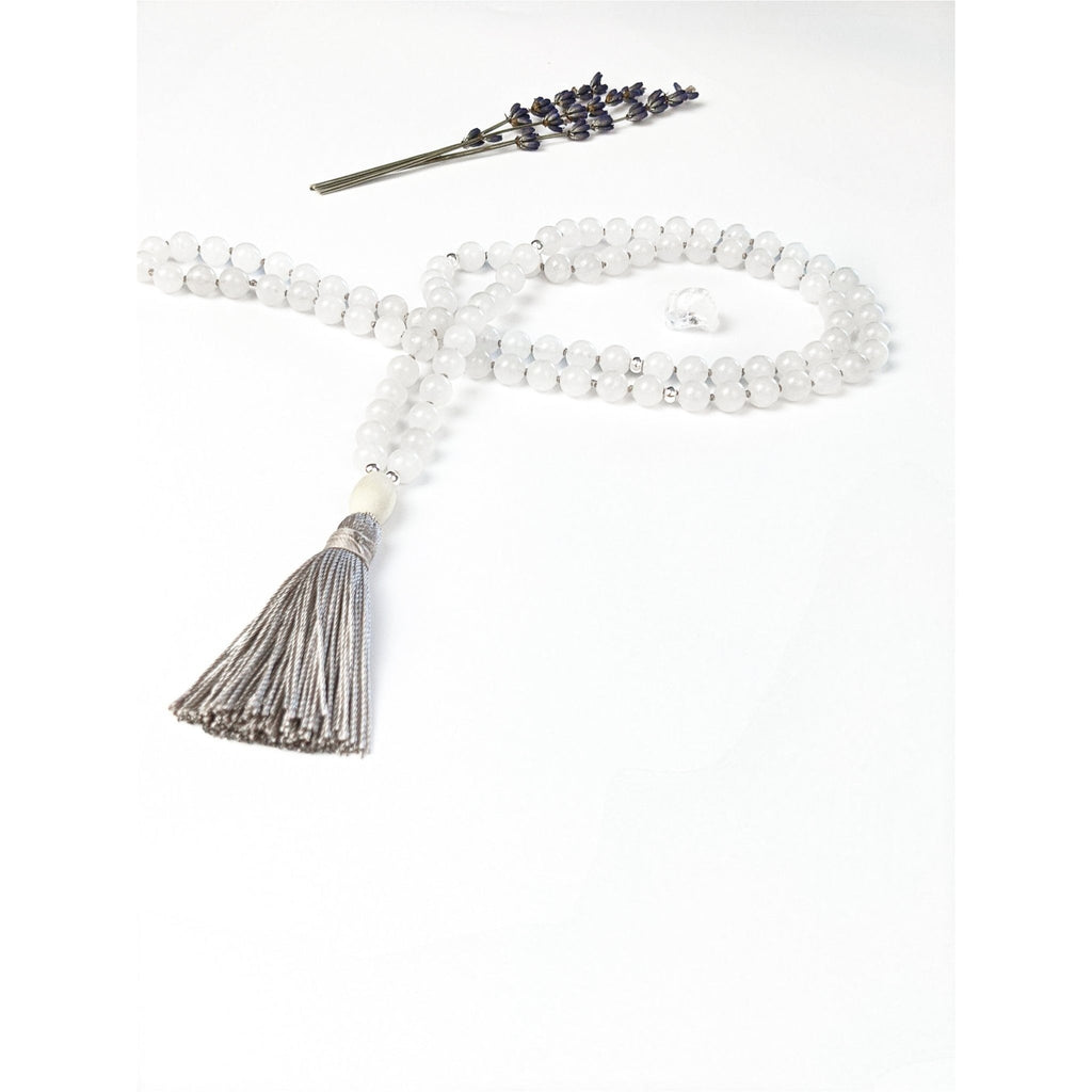 White Jade Tassel Tasbih, islamic_prayer_beads - Grounded Revival