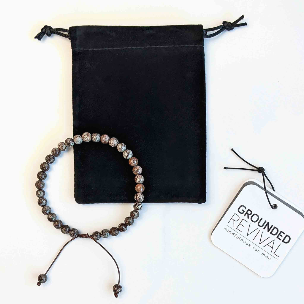 Snowflake Obsidian | Men's Tasbih Bracelet, islamic_prayer_beads - Grounded Revival