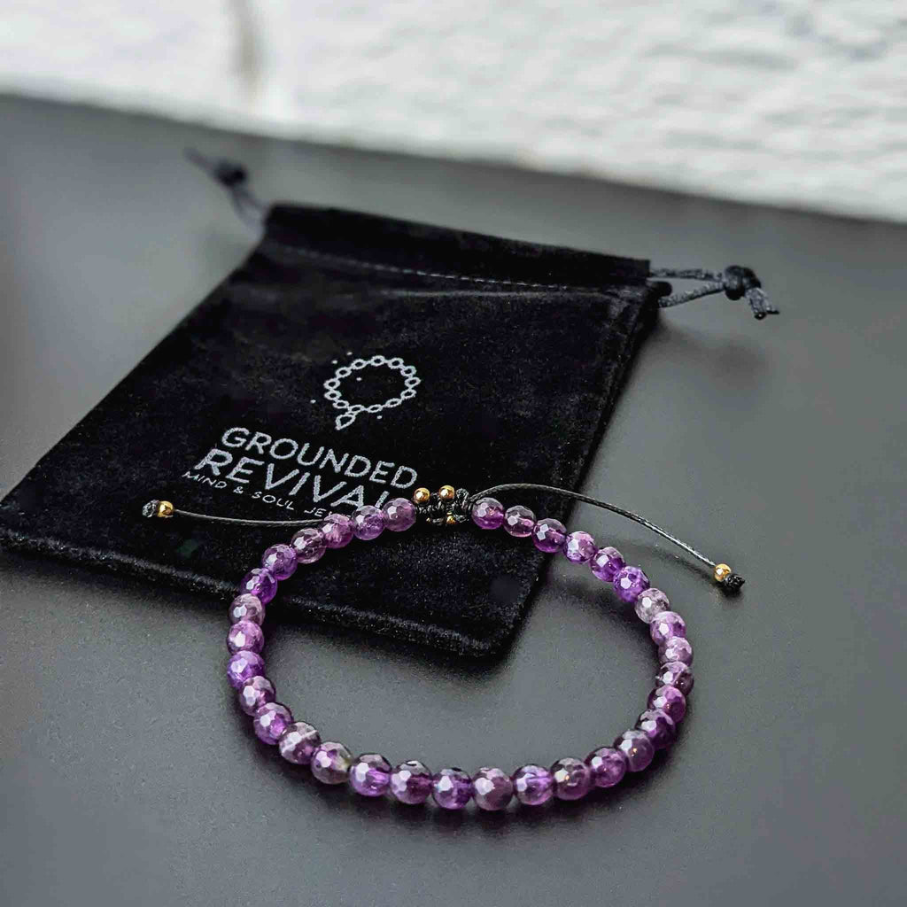 Amethyst Tasbih Bracelet, islamic_prayer_beads - Grounded Revival