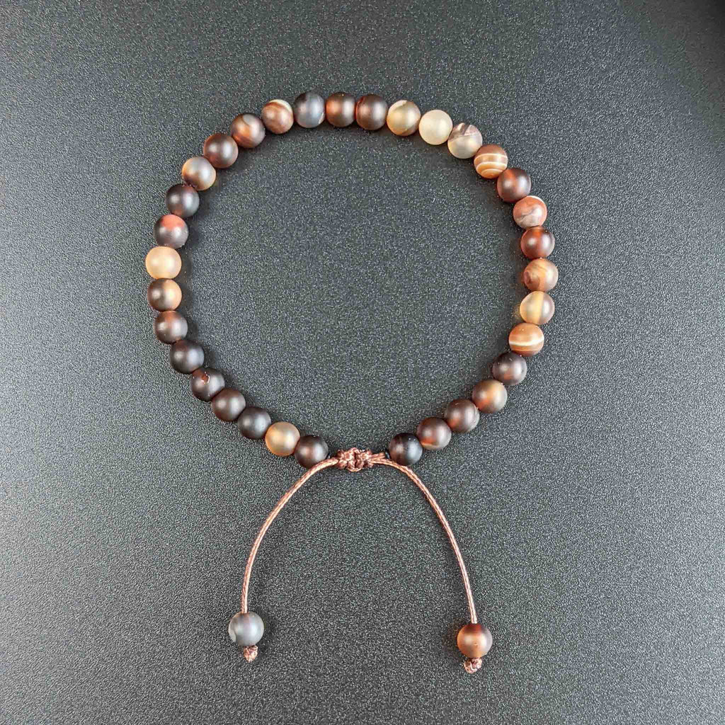 Coffee Agate | Men's Tasbih Bracelet, islamic_prayer_beads - Grounded Revival