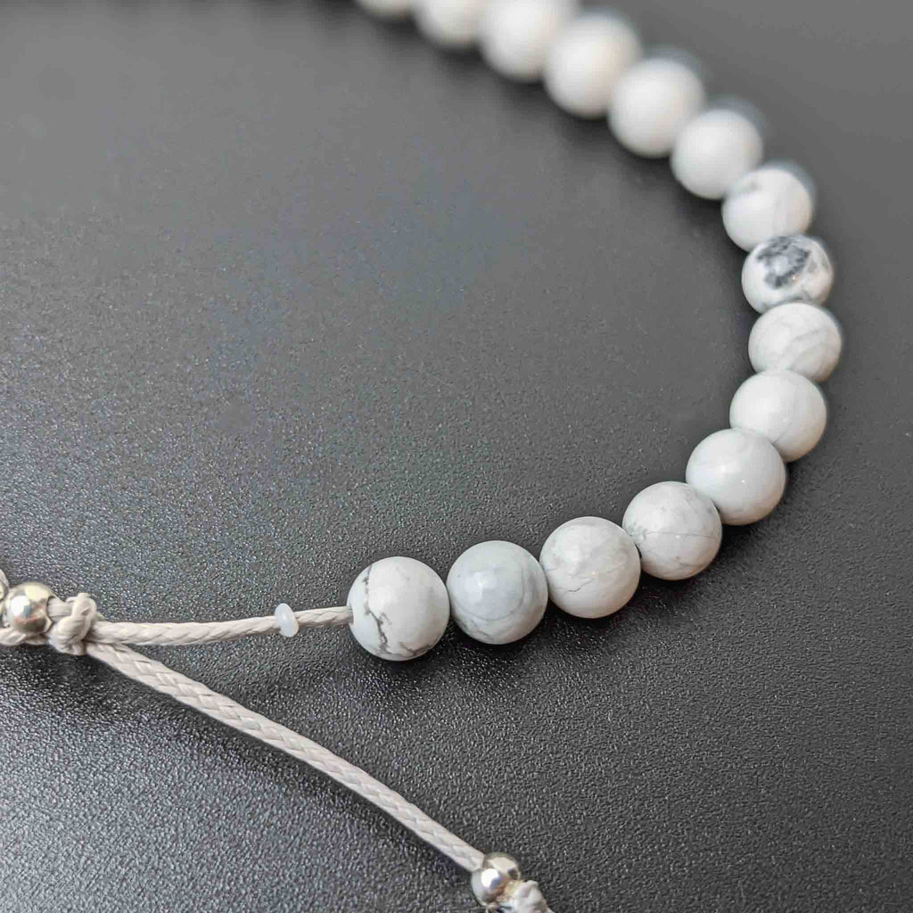 Howlite Tasbih Bracelet, islamic_prayer_beads - Grounded Revival