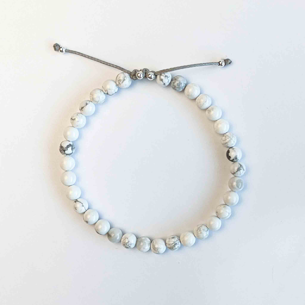 Howlite Tasbih Bracelet, islamic_prayer_beads - Grounded Revival