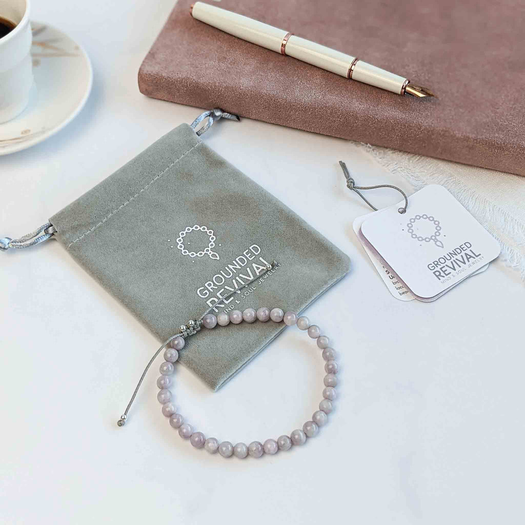 Kunzite Tasbih Bracelet, islamic_prayer_beads - Grounded Revival