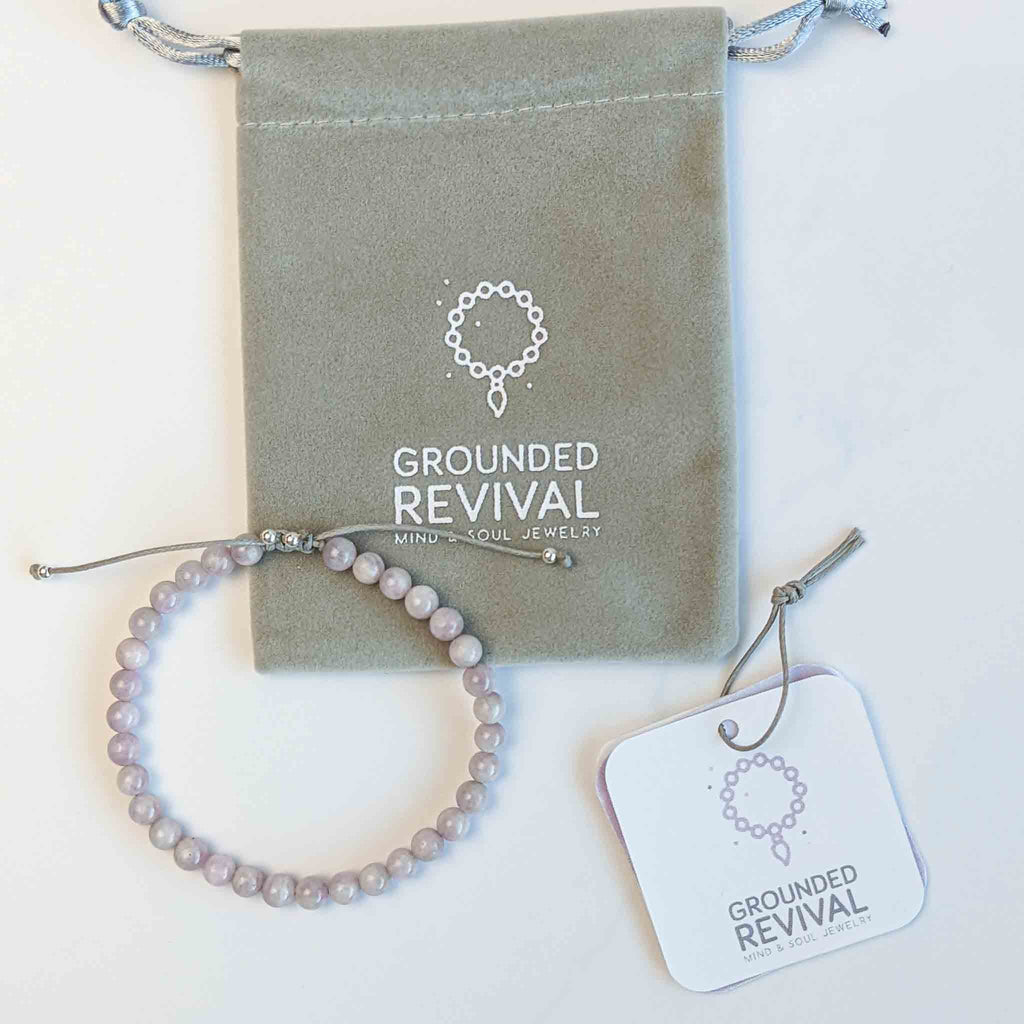 Kunzite Tasbih Bracelet, islamic_prayer_beads - Grounded Revival