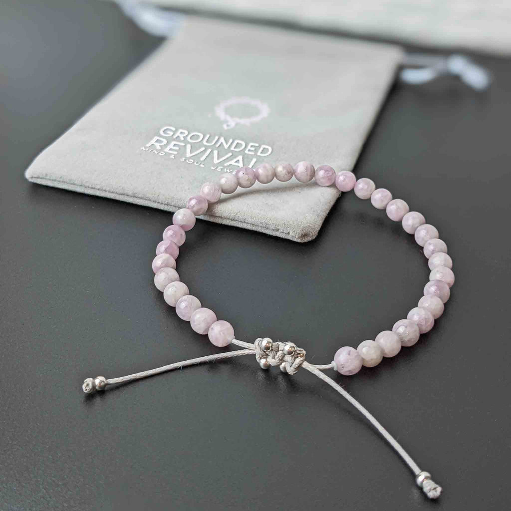 Kunzite Tasbih Bracelet, islamic_prayer_beads - Grounded Revival