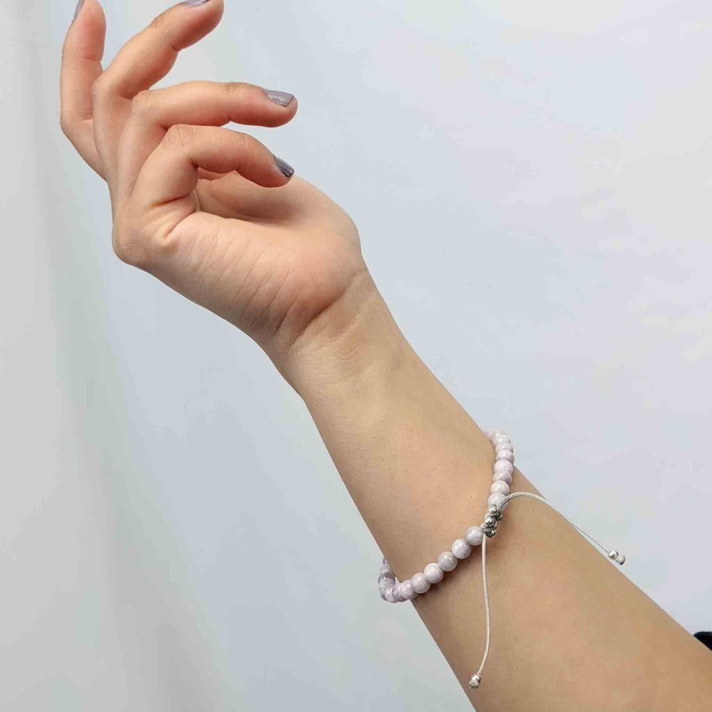 Kunzite Tasbih Bracelet, islamic_prayer_beads - Grounded Revival