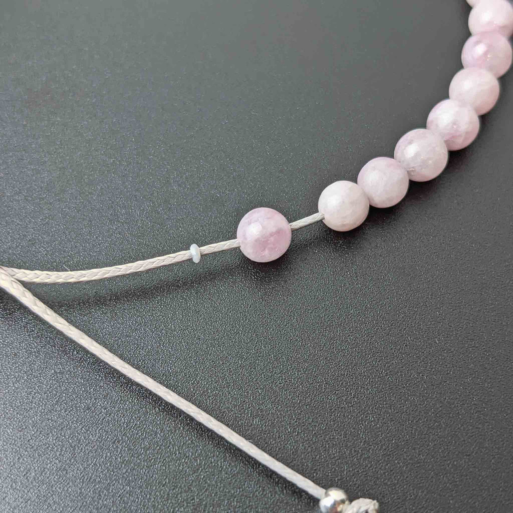 Kunzite Tasbih Bracelet, islamic_prayer_beads - Grounded Revival