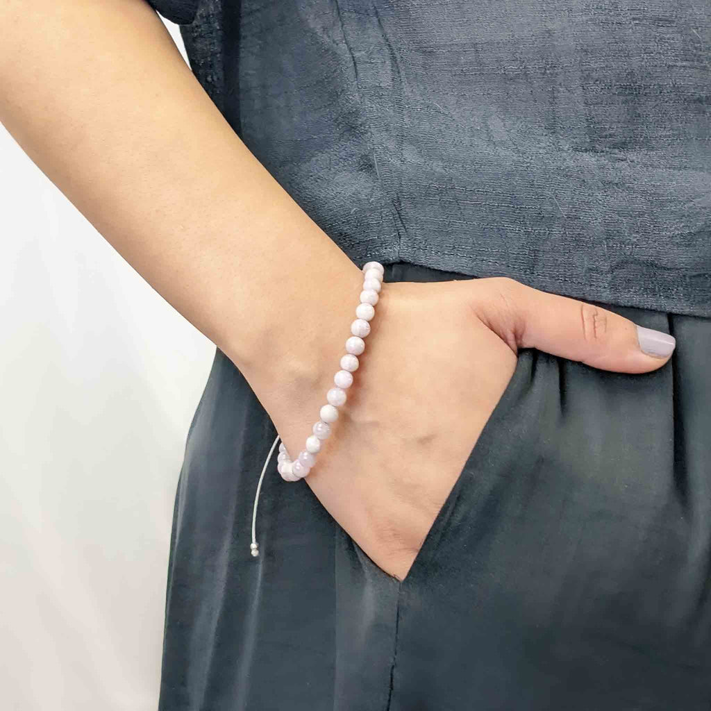 Kunzite Tasbih Bracelet, islamic_prayer_beads - Grounded Revival
