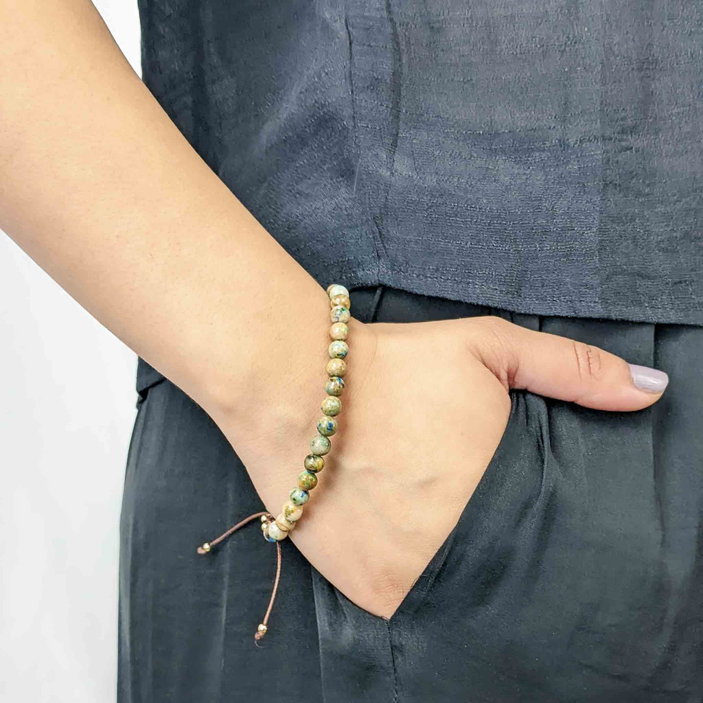 Chrysocolla Tasbih Bracelet, islamic_prayer_beads - Grounded Revival