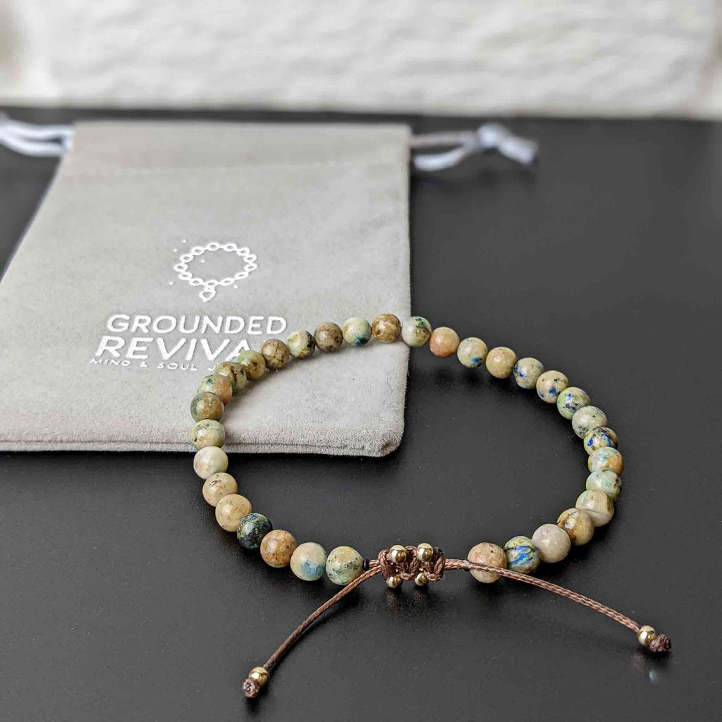 Chrysocolla Tasbih Bracelet, islamic_prayer_beads - Grounded Revival