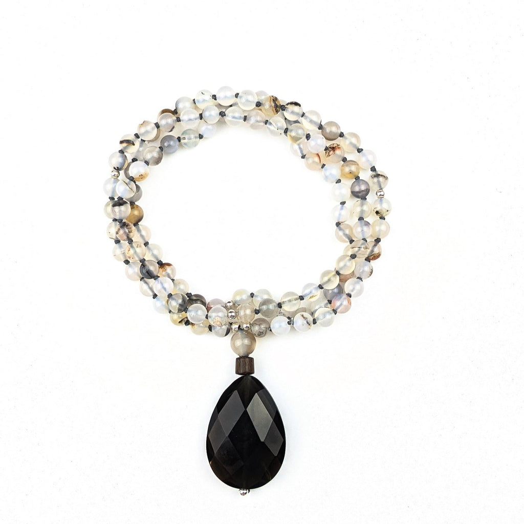 Sardonyx Smoky Quartz Tasbih, islamic_prayer_beads - Grounded Revival