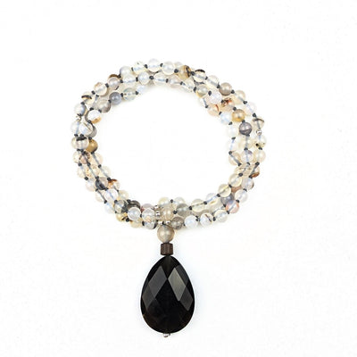 Sardonyx Smoky Quartz Tasbih, islamic_prayer_beads - Grounded Revival