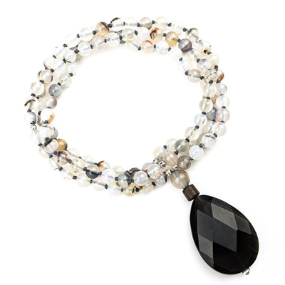 Sardonyx Smoky Quartz Tasbih, islamic_prayer_beads - Grounded Revival