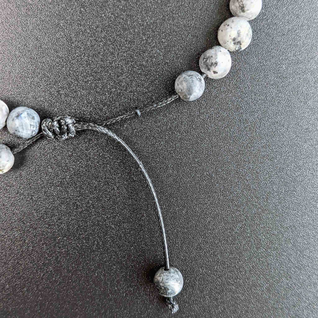 Labradorite | Men's Tasbih Bracelet, islamic_prayer_beads - Grounded Revival