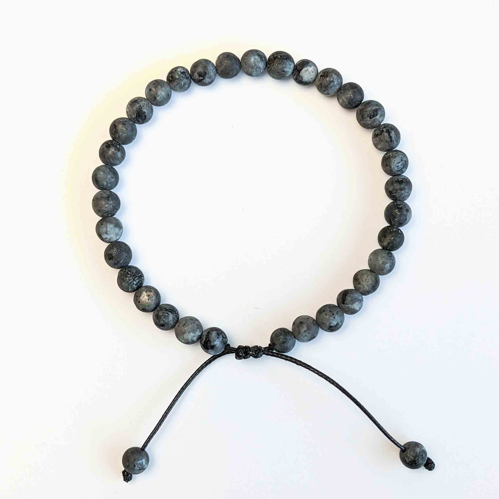 Labradorite | Men's Tasbih Bracelet, islamic_prayer_beads - Grounded Revival