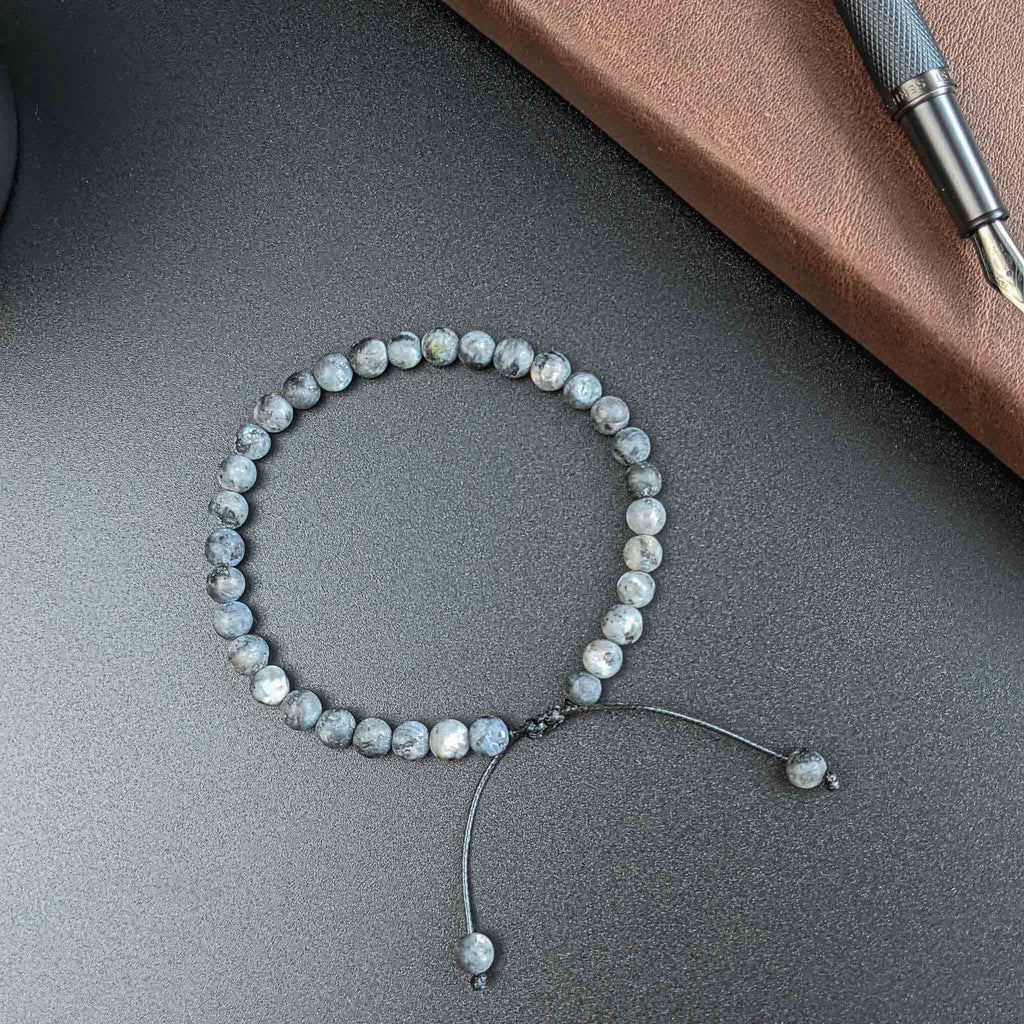 Labradorite | Men's Tasbih Bracelet, islamic_prayer_beads - Grounded Revival