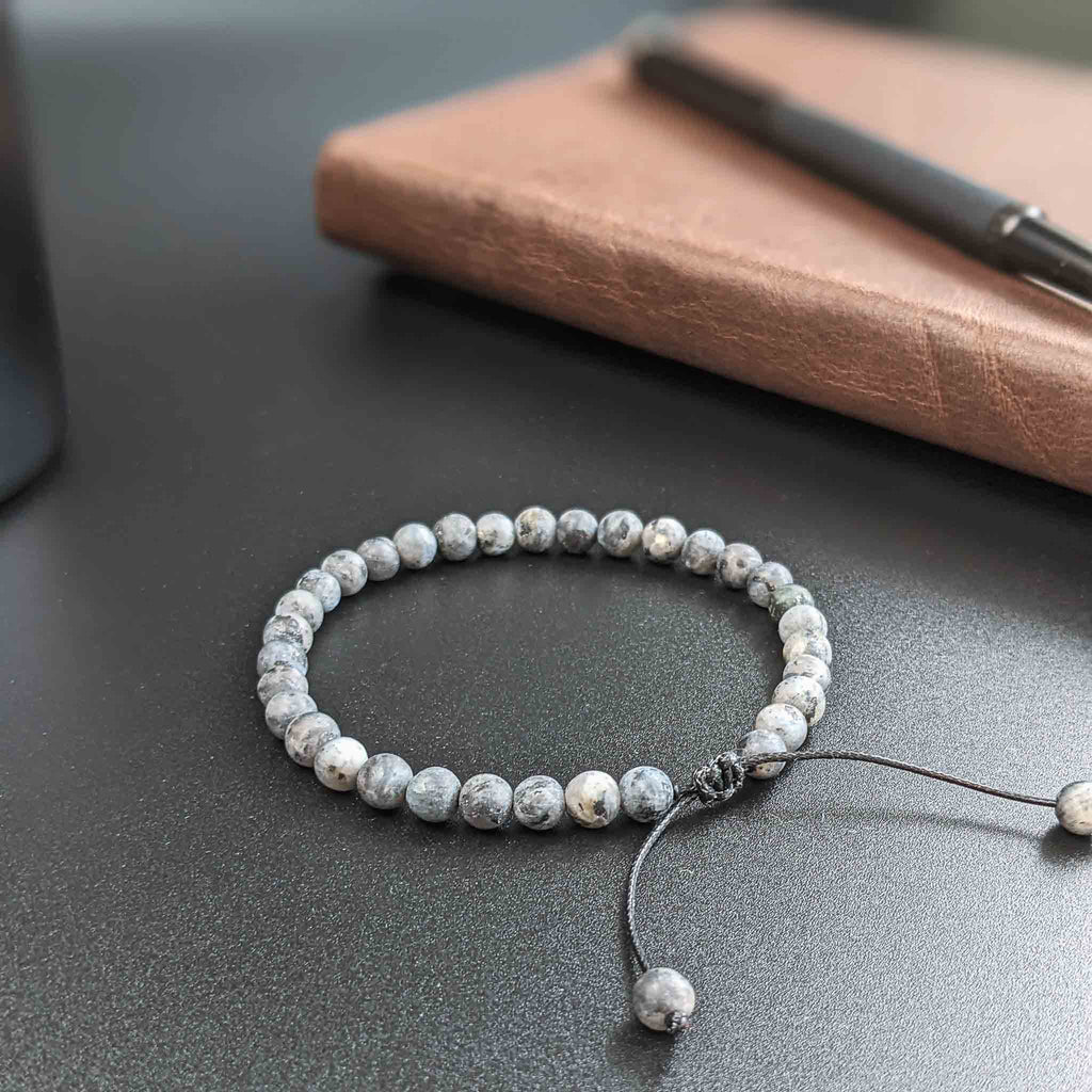 Labradorite | Men's Tasbih Bracelet, islamic_prayer_beads - Grounded Revival
