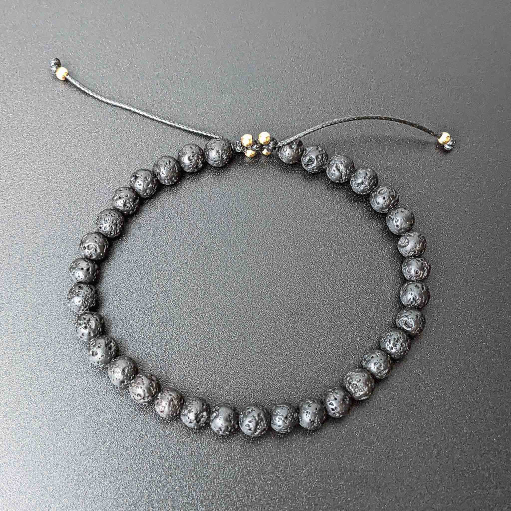 Lava Stone Tasbih Bracelet, islamic_prayer_beads - Grounded Revival